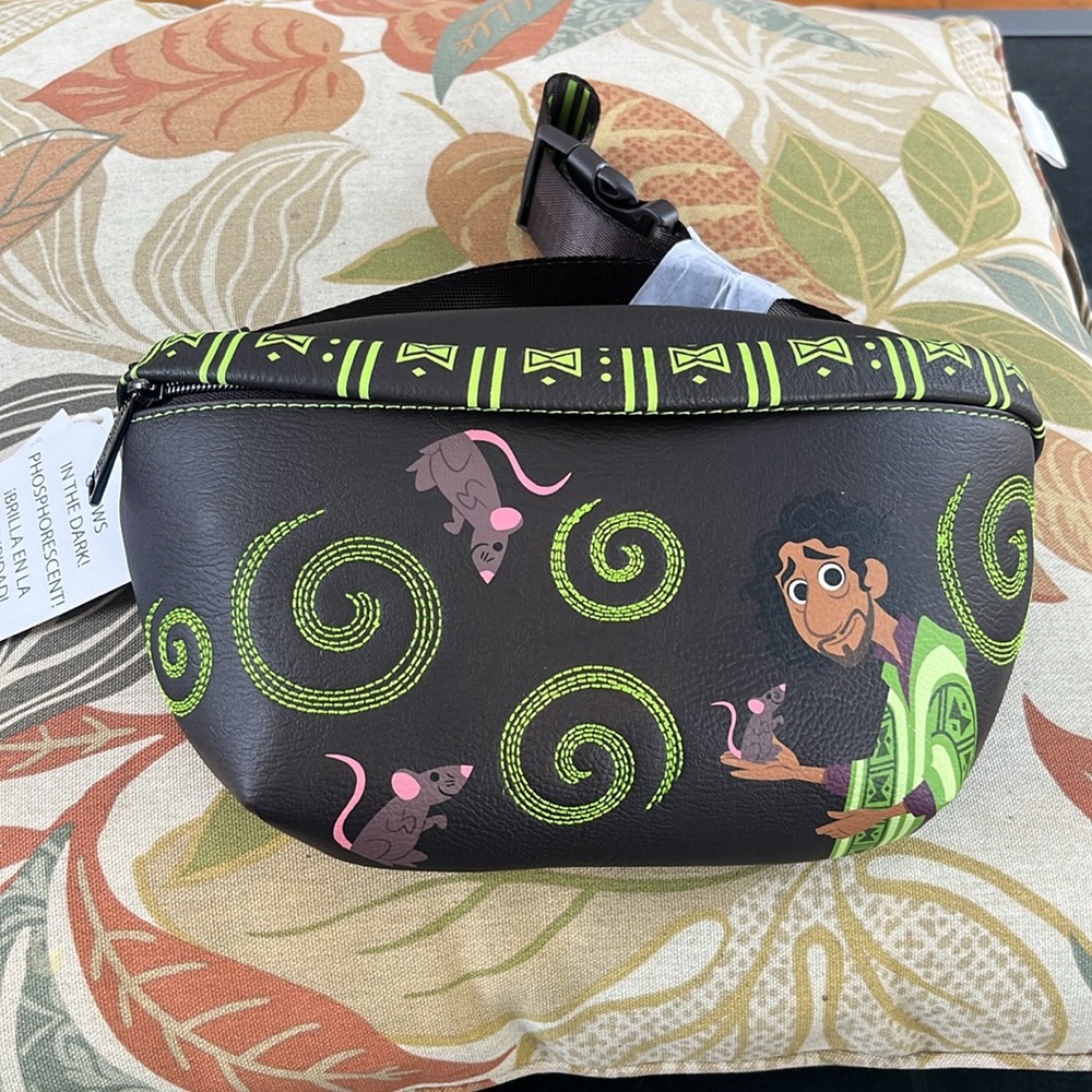 Disney Parks Loungefly Encanto Don't Talk About Bruno Glow n Dark Fanny Pack NWT